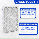 Standard 16 x 25 x 1. MERV 11 Rated. Case of 12