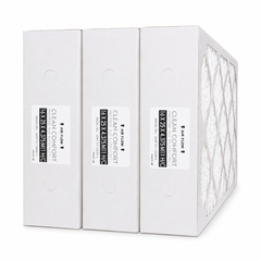 Clean Comfort 16x25 MERV 11 Part # AMP-11-1625-45. Actual Size Written on Filter 16" x 25" x 4.5" Actual Measured Size 15 3/4" x 24 3/4" x 4 3/8". Case of 3