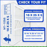 M1-1056 MERV 10 Replacement Filter. Actual Size 15 3/8" x 25 1/2" x 5 1/4." Case of 3 by Furnace Filters.Ca
