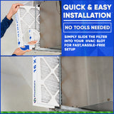 16x20x2 Furnace Filter MERV 8 Pleated Filters. Case of 12