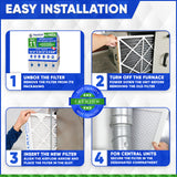 20x25x4 Furnace Filter MERV 11 Pleated Filters. Case of 4