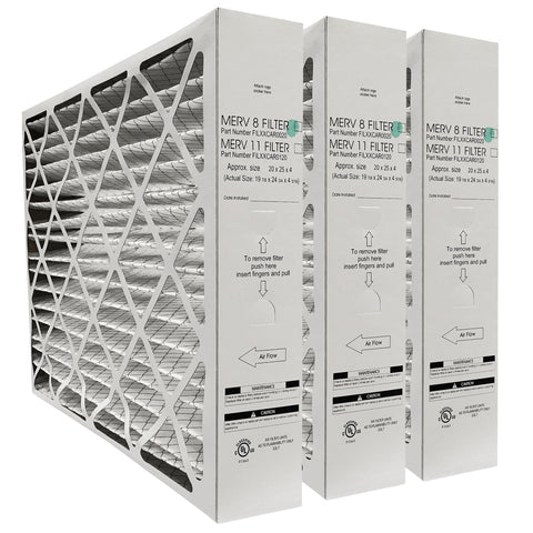 Carrier 20 x 25 x 4 5/16 FILXXCAR0020 / FILXUMC082025 Genuine Original Furnace Filter  MERV 8 Rated Actual/Exact Size 19 3/4" x 24 3/4" x 4 5/16". Package of 3