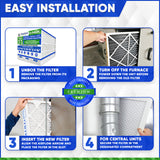 16x25x4 3/8 Honeywell Size Replacement Filter. Actual Size 15 15/16" x 24 7/8" x 4 3/8." MERV 11. Case of 3 Made by Furnace Filters.Ca