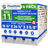16x25x4 MERV 11 3M Filtrete Size Replacement Filters. Actual Size 15 1/2" x 24 1/2" x 3 5/8" Case of 4 Made by Furnace Filters.Ca