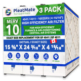 Reservepro 16x25x5 GF 4511 MERV 10, fits Mac 1400 Air Cleaners. Actual Size 15 5/8 x 24 3/16 x 4 15/16. Case of 3 Made by Furnace Filters.Ca