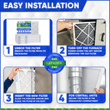 14x25x1 Furnace Filter MERV 8 Pleated Filters. Case of 12