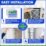 16x20x2 Furnace Filter MERV 8 Pleated Filters. Case of 12