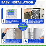 16x25x2 Furnace Filter MERV 8 Pleated Filters. Case of 06 - MADE IN CANADA by FurnaceFilters.Ca