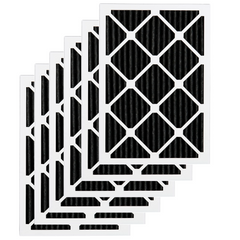 AeroStar 16x20x1 Odor Eliminator Furnace Air Filters with Activated Carbon - Set of 6