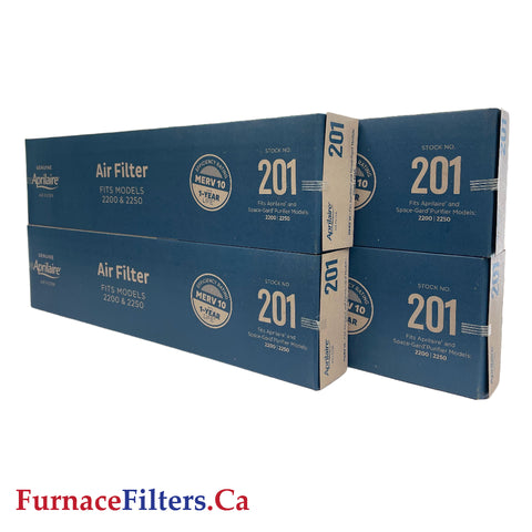 Aprilaire 201 Furnace Filter for Model 2200 High Efficiency Air Cleaners. Package of 4