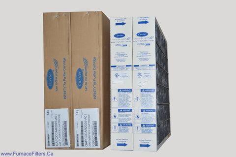 Carrier GAPCCCAR2025 Furnace Filter Infinity Air Purifier Cartridge 20x25 MERV 15. Package of 2.