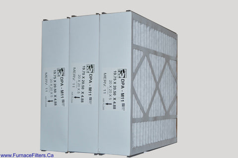 York S1-MAC11202005 Part # 4556 / 4531 20x20x5. Actual Size 20 3/4" x 19 3/4" x 4 15/16" MERV 11 Case of 3.